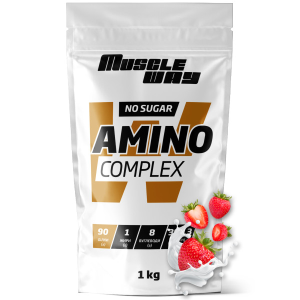 Амінокомплекс 1 кг полуниця MuscleWay
