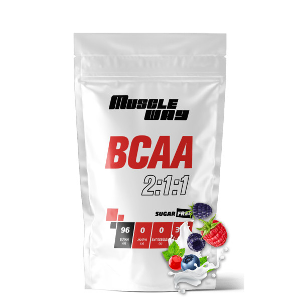 ВСАА 2:1:1 лісова ягода 100 г MuscleWay