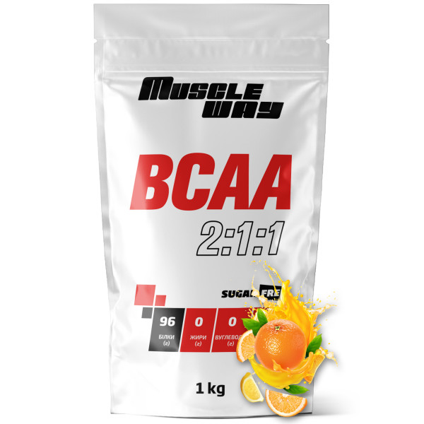 ВСАА 2:1:1 апельсин 1 кг MuscleWay