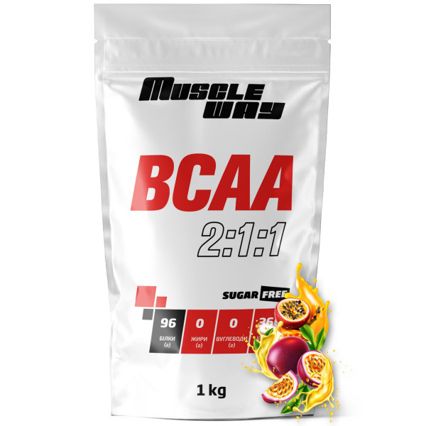 ВСАА 2:1:1 маракуя 1 кг MuscleWay
