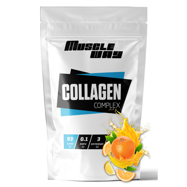 Гідролізований колаген 500 г апельсин MuscleWay