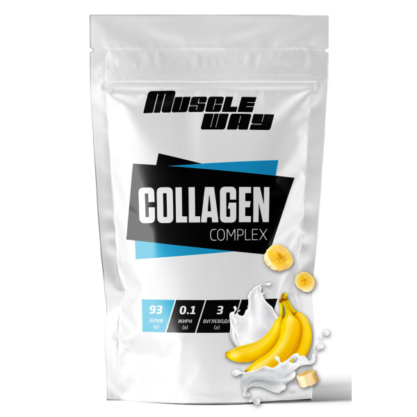 Гідролізований колаген 500 г банан MuscleWay