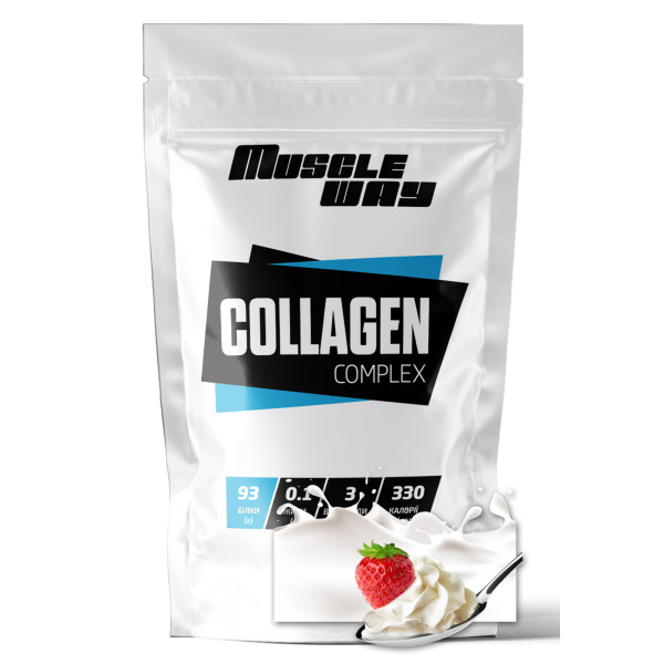 Гідролізований колаген 500 г крем-вершки MuscleWay