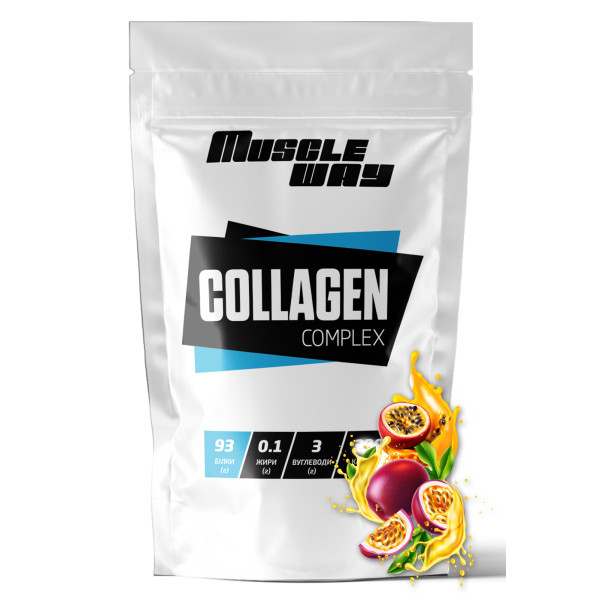 Гідролізований колаген 500 г маракуя MuscleWay