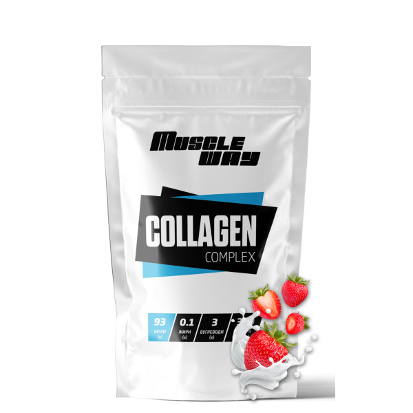 Гідролізований колаген 100 г полуниця MuscleWay