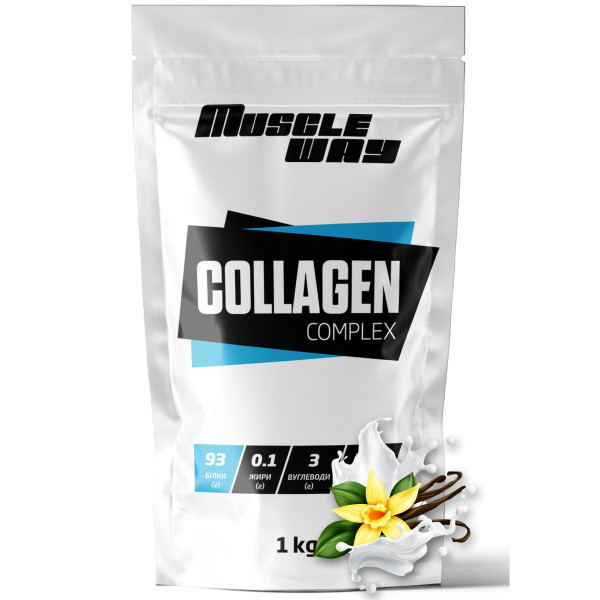 Гідролізований колаген 1 кг ваніль MuscleWay