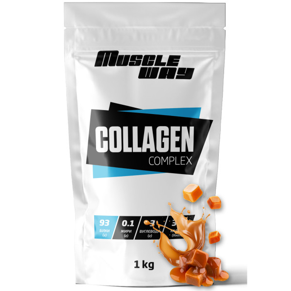 Гідролізований колаген 1 кг карамель MuscleWay
