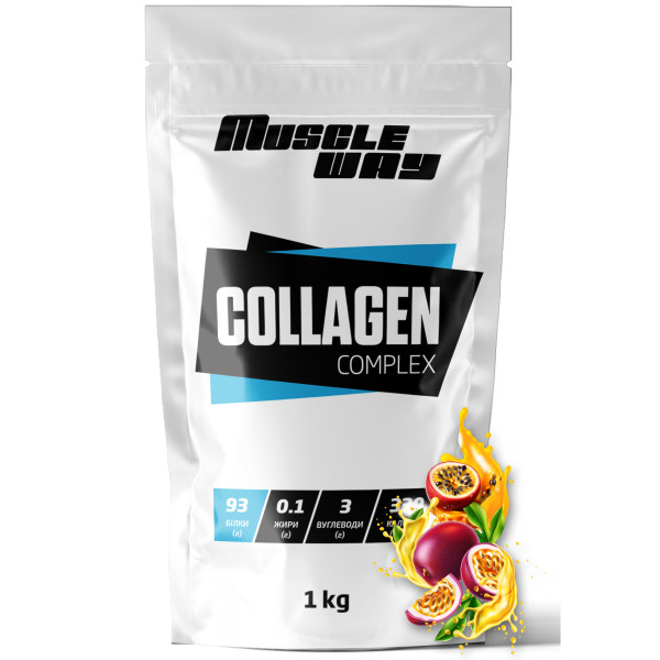 Гідролізований колаген 1 кг маракуя MuscleWay