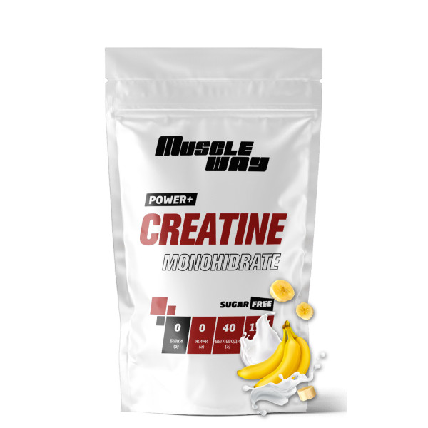 Креатин моногідрат 250 г банан MuscleWay