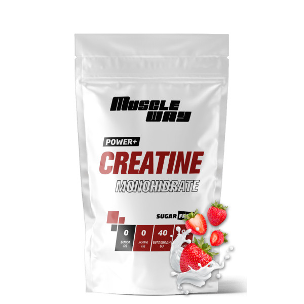 Креатин моногідрат 250 г полуниця MuscleWay