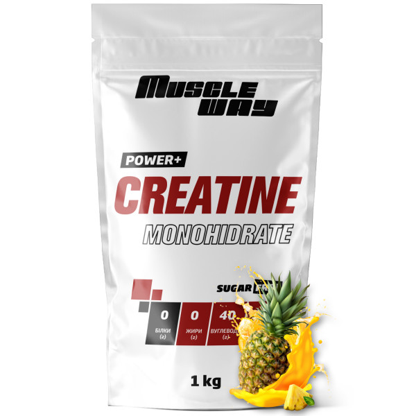 Креатин моногідрат 1 кг ананас MuscleWay