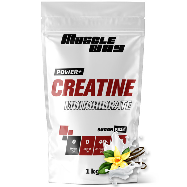 Креатин моногідрат 1 кг ваніль MuscleWay