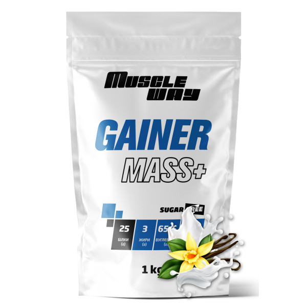 Гейнер 1 кг ваніль MuscleWay
