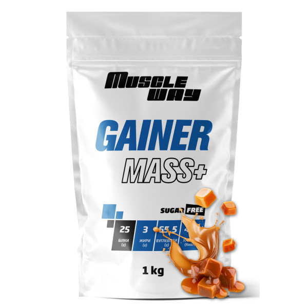Гейнер 1 кг карамель MuscleWay