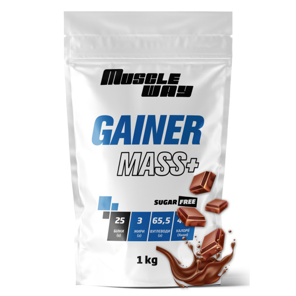 Гейнер 1 кг шоколад MuscleWay