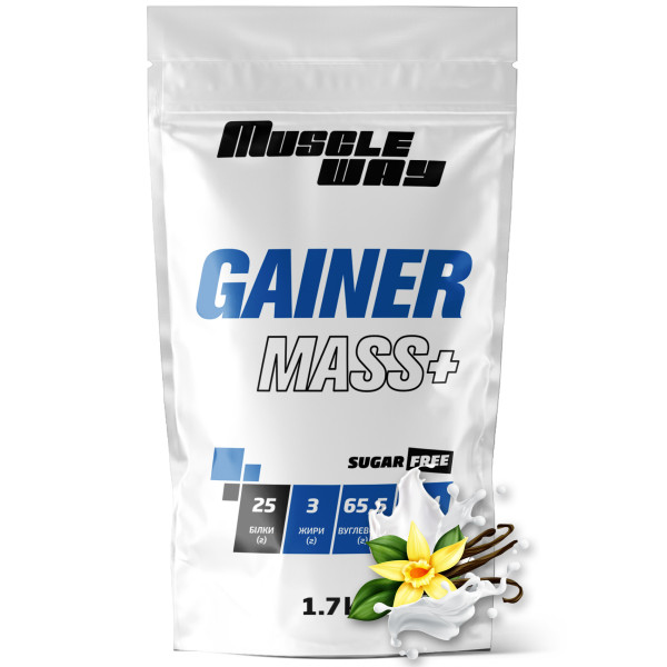 Гейнер 1,7 кг ваніль MuscleWay