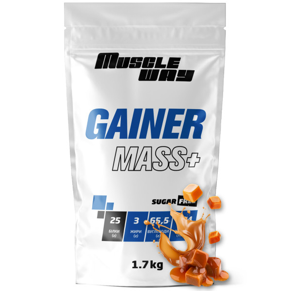 Гейнер 1,7 кг карамель MuscleWay