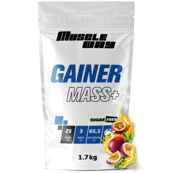 Гейнер 1,7 кг маракуя MuscleWay