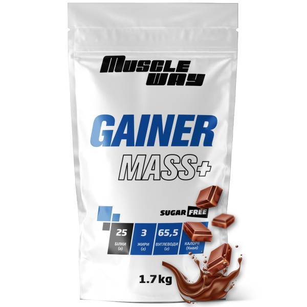 Гейнер 1,7 кг шоколад MuscleWay