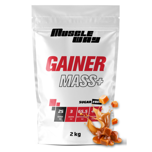 Гейнер 2 кг карамель MuscleWay