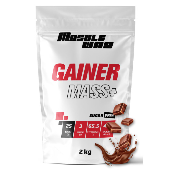 Гейнер 2 кг шоколад MuscleWay