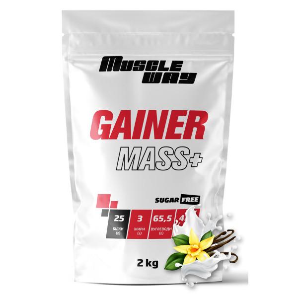 Гейнер 2 кг ваніль MuscleWay