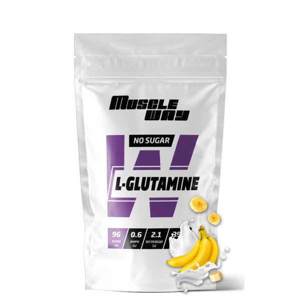 L-глютамін 100 г банан MuscleWay