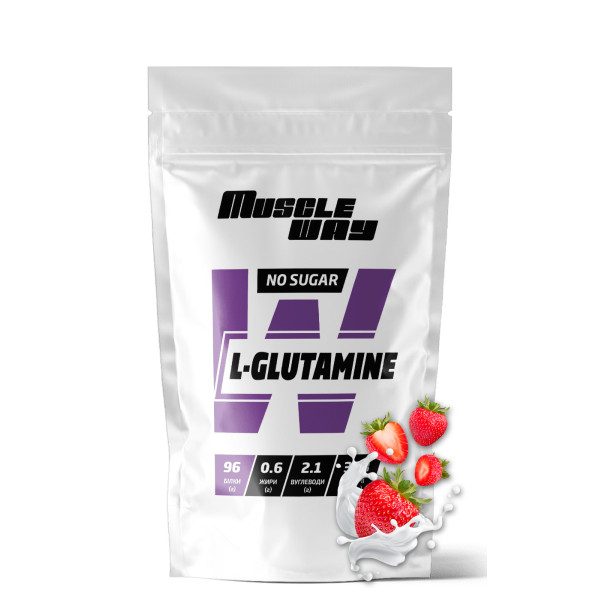 L-глютамін 100 г полуниця MuscleWay