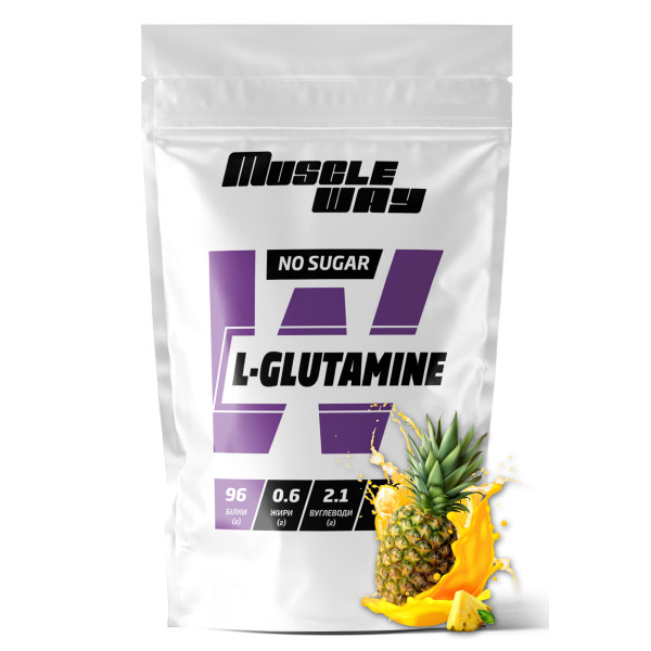 L-глютамін 500 г ананас MuscleWay