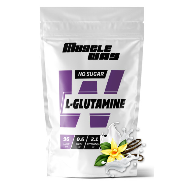 L-глютамін 500 г ваніль MuscleWay