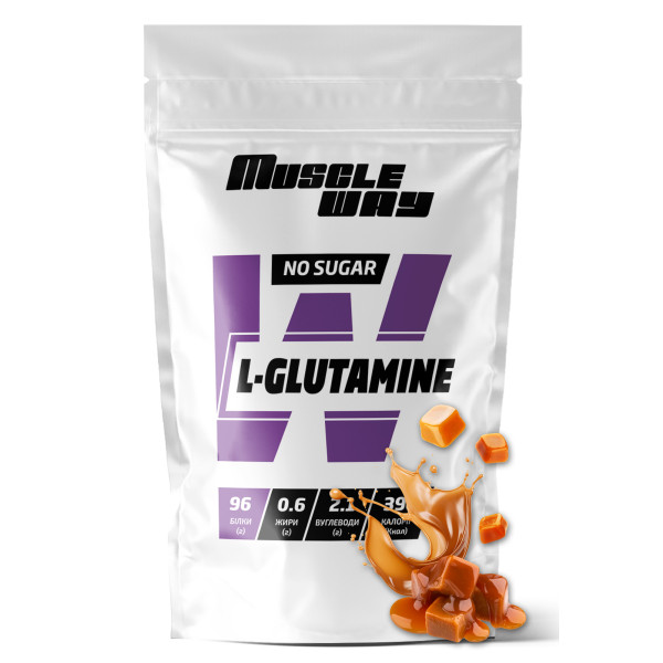 L-глютамін 500 г карамель MuscleWay