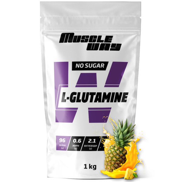 L-глютамін 1 кг ананас MuscleWay
