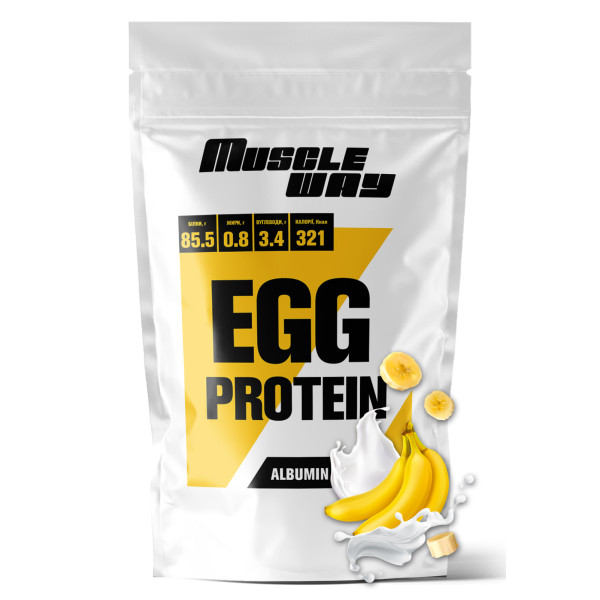 Протеїн яєчний (Альбумін) 500 гр банан MuscleWay
