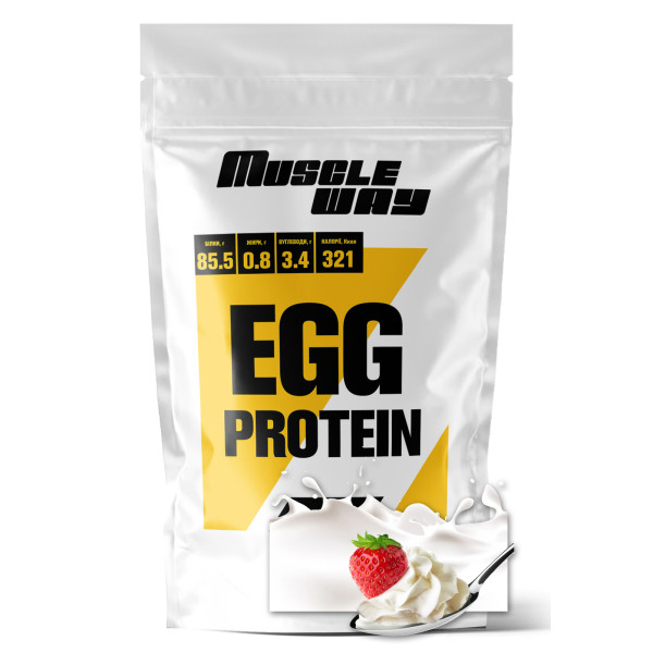 Протеїн яєчний (Альбумін) 500 гр крем-вершки MuscleWay