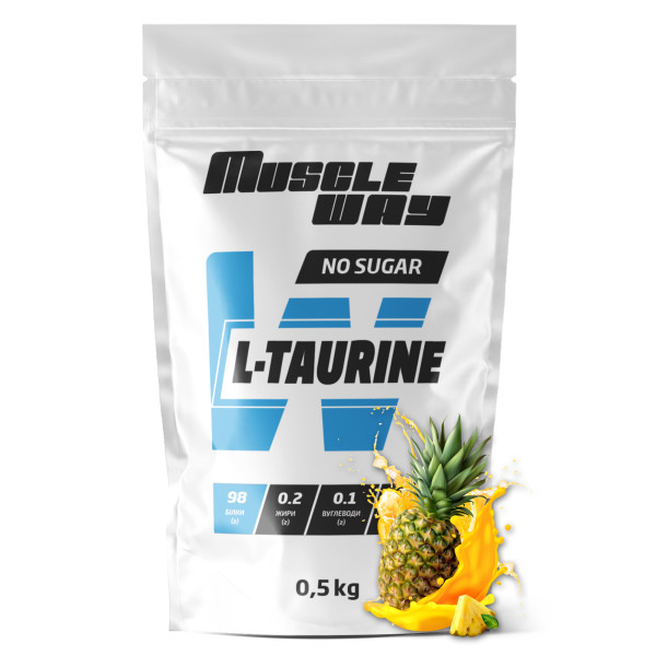 L-таурин 500 г ананас MuscleWay
