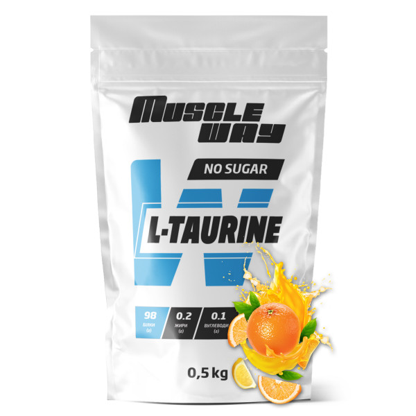 L-таурин 500 г апельсин MuscleWay