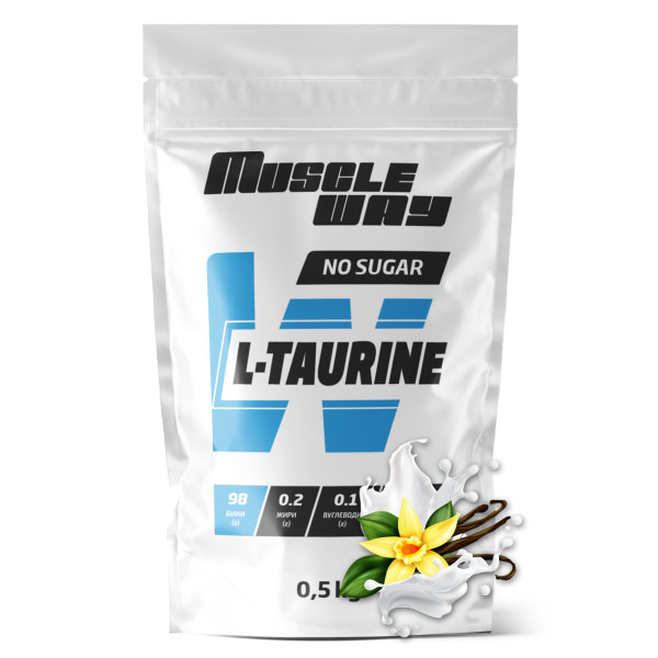 L-таурин 500 г ваніль MuscleWay