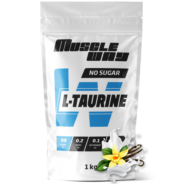 L-таурин 1 кг ваніль MuscleWay