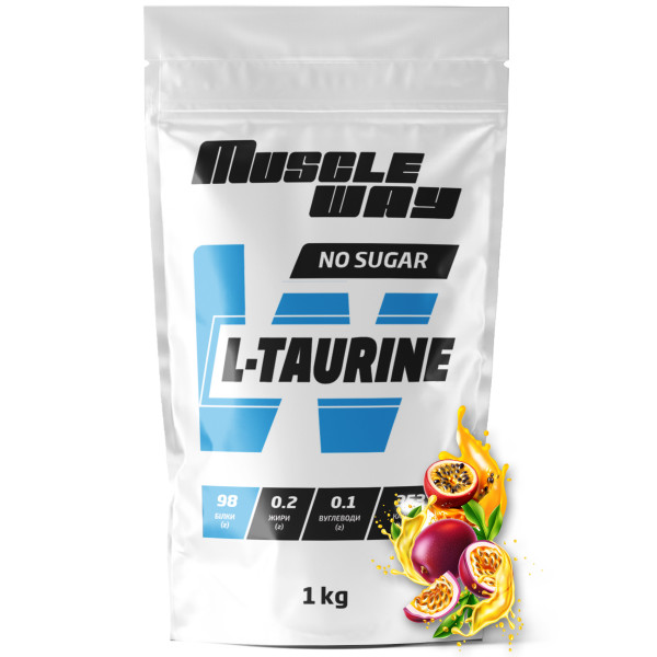 L-таурин 1 кг маракуя MuscleWay