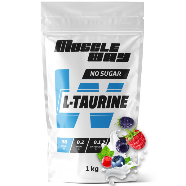 L-таурин 1 кг лісова ягода MuscleWay